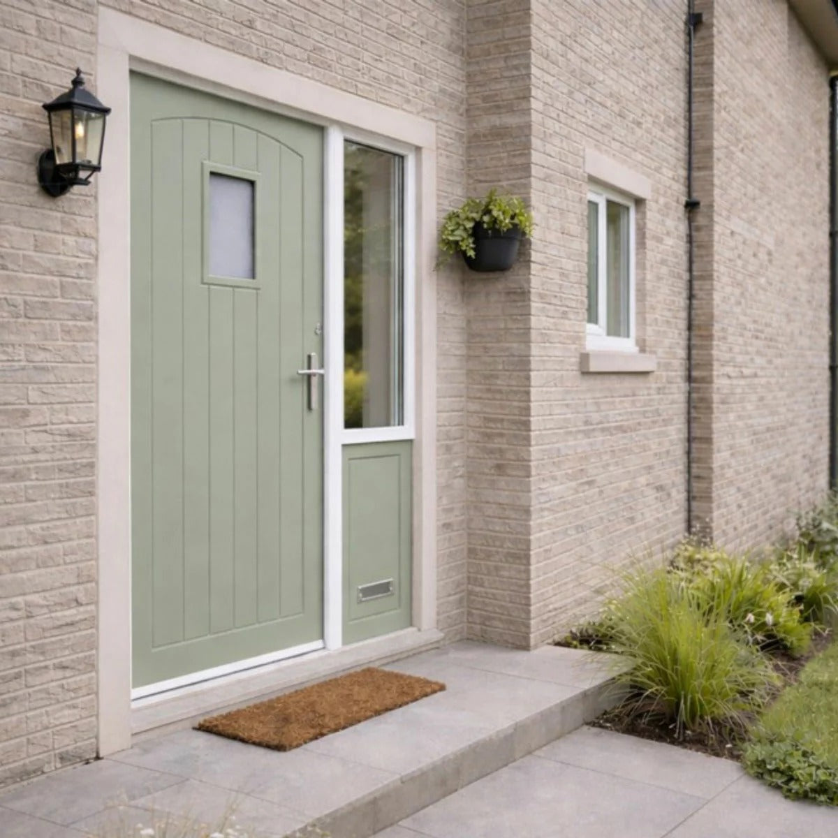 Mendes External Thermal Primed Door - Devon Glazed in 2 Sizes | Energy Efficient Insulation | Modern Residential Entrances