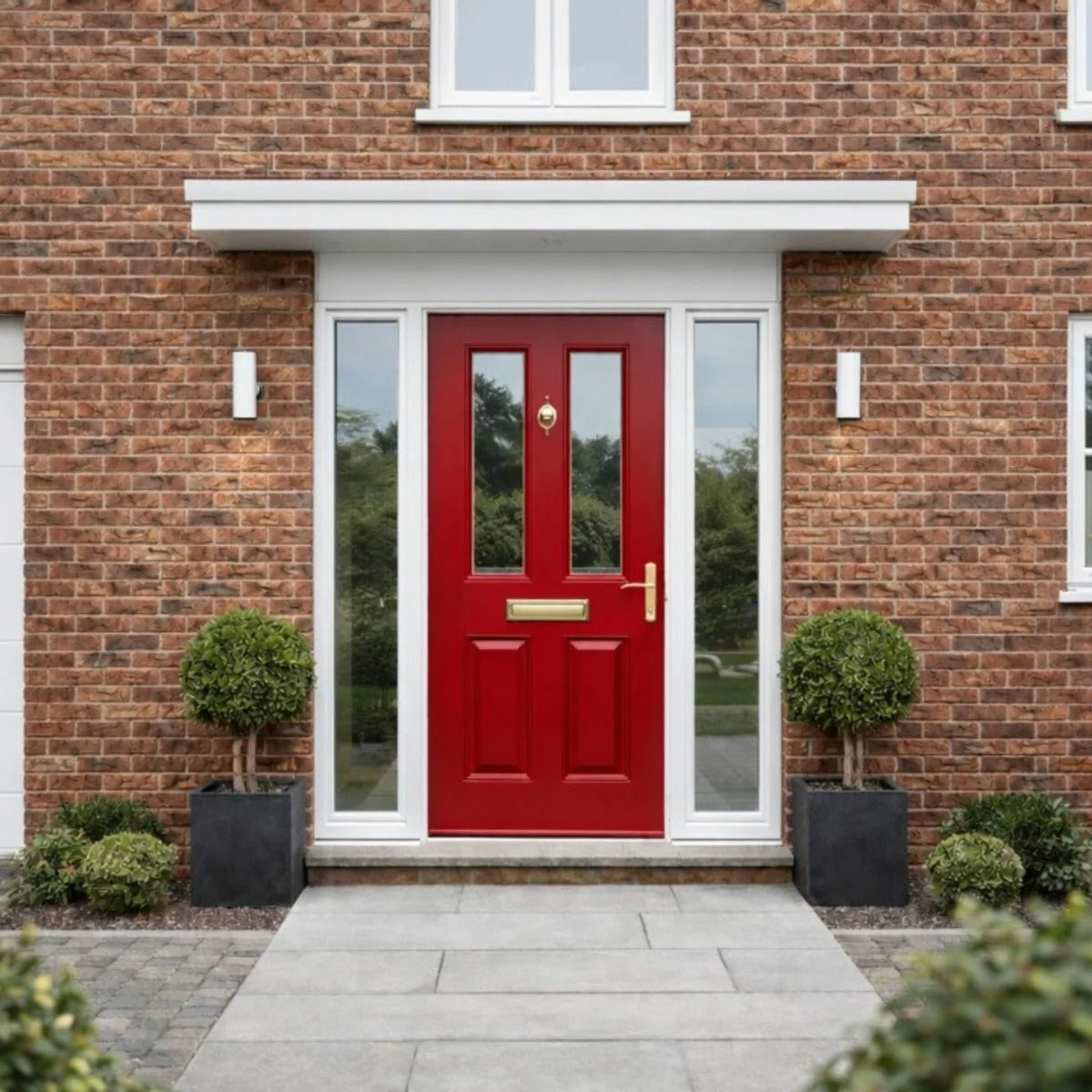 Mendes External Thermal Grey Primed Rutland Clear Glazed in 2 Sizes | Enhanced Thermal Efficiency | Modern Home Entrances