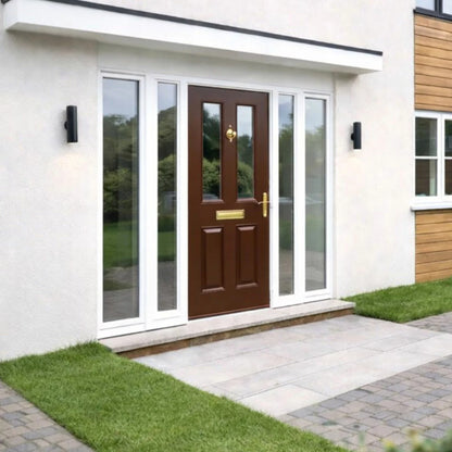 Mendes External Thermal Grey Primed Rutland Clear Glazed in 2 Sizes | Enhanced Thermal Efficiency | Modern Home Entrances