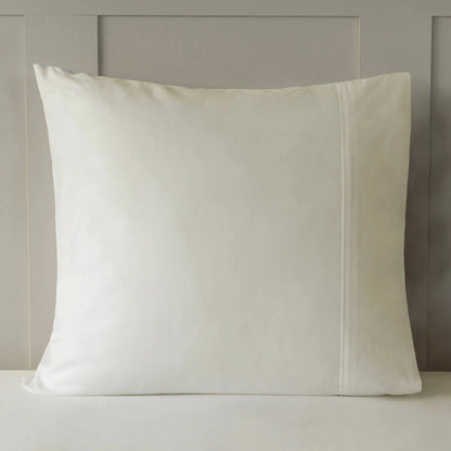 Belledorm Egyptian Cotton 600 Thread Count Continental Square Pillowcase, White – Silk-Soft Sateen Finish