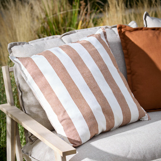 Yard Hayle striped indoor outdoor cushion, 50 x 50 cm