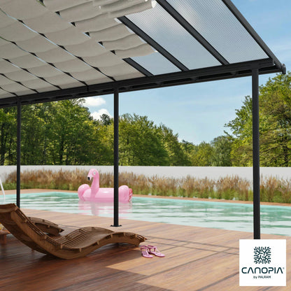 Palram Canopia Patio Cover Roof Blinds | Adjustable Shade & Heat Control | Patio & Pergola Owners