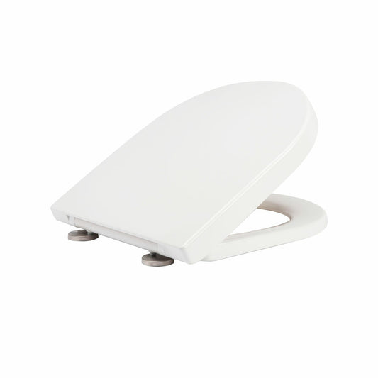 Tavistock Lindo gloss white soft close wrap-over toilet seat