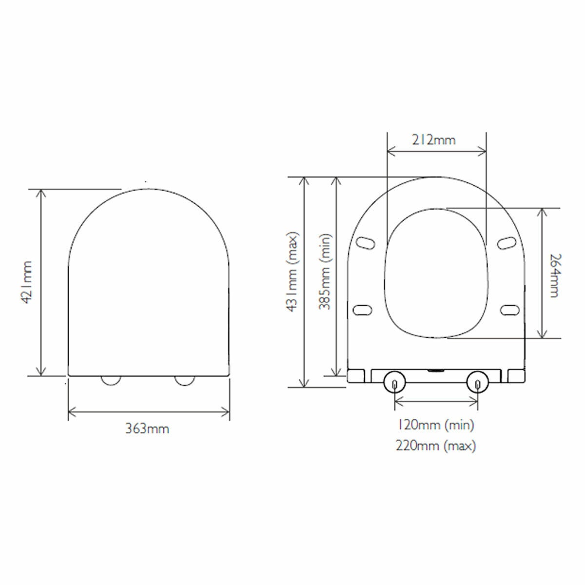 Tavistock Ashby back to wall toilet – alternate view 4