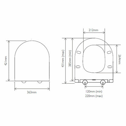 Tavistock Ashby back to wall toilet – alternate view 4