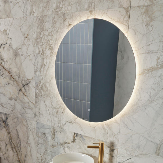 Tavistock Scene 600mm round illuminated LED bathroom mirror