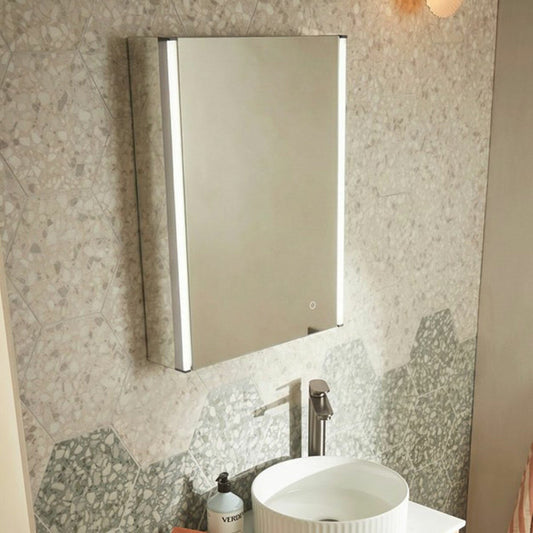 Tavistock Deco 500 illuminated mirrored bathroom cabinet 500 x 650mm