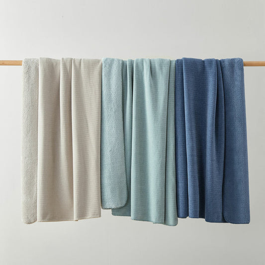 Casual Living soft chenille sherpa throw 127 x 178 cm