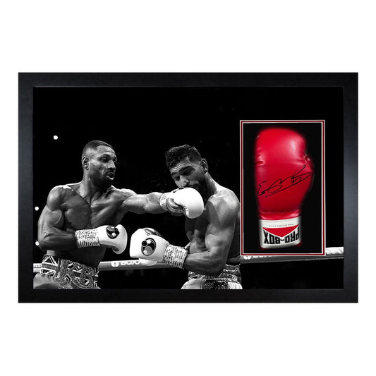 The Fan Cave Kell Brook signed framed boxing glove