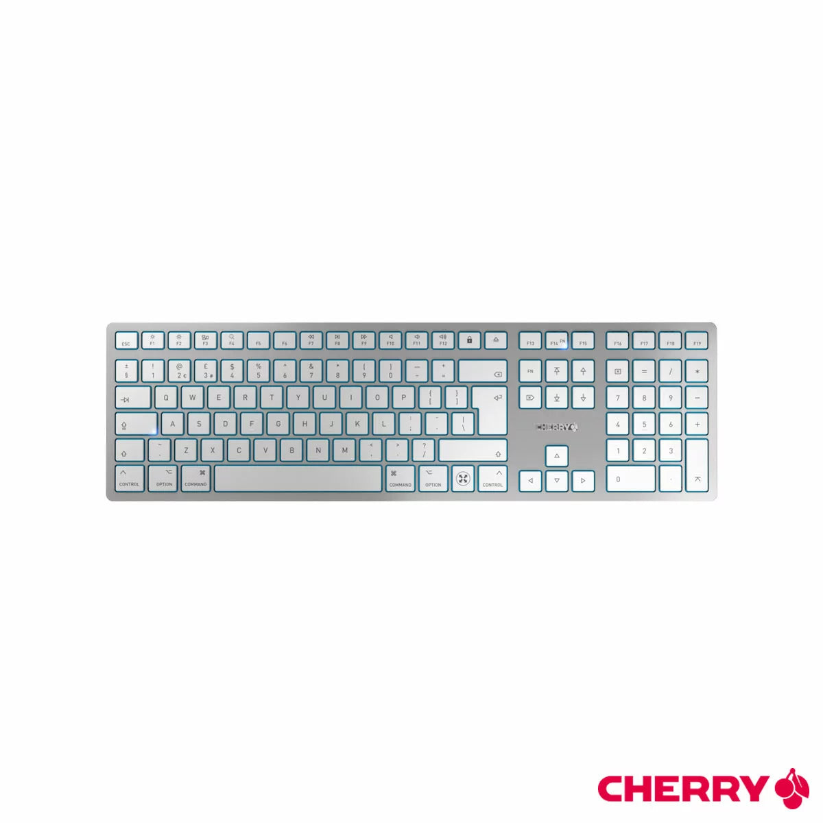Cherry KW 9100 SLIM Keyboard For MAC | Ultra-Slim Wireless Typing | Mac Users & Creatives