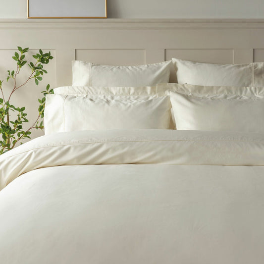 Belledorm 600 thread count Egyptian cotton duvet cover set ivory