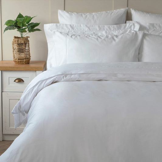 Belledorm 600 thread count Egyptian cotton duvet cover set white
