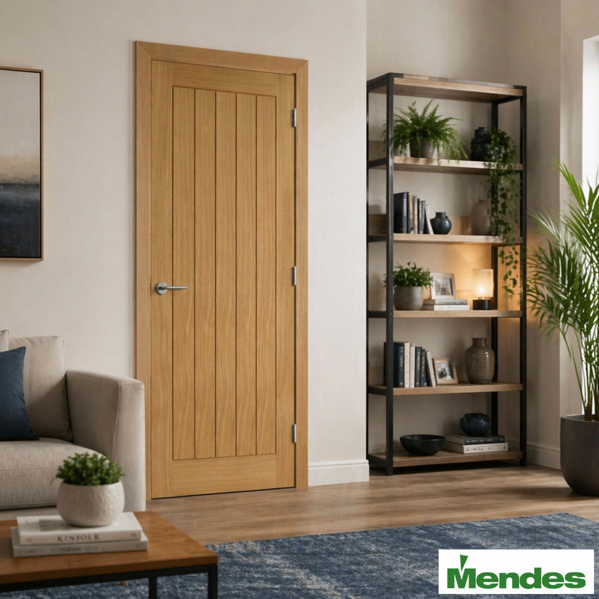 Mendes Oak Wiltshire FD30 prefinished internal fire door 44 mm