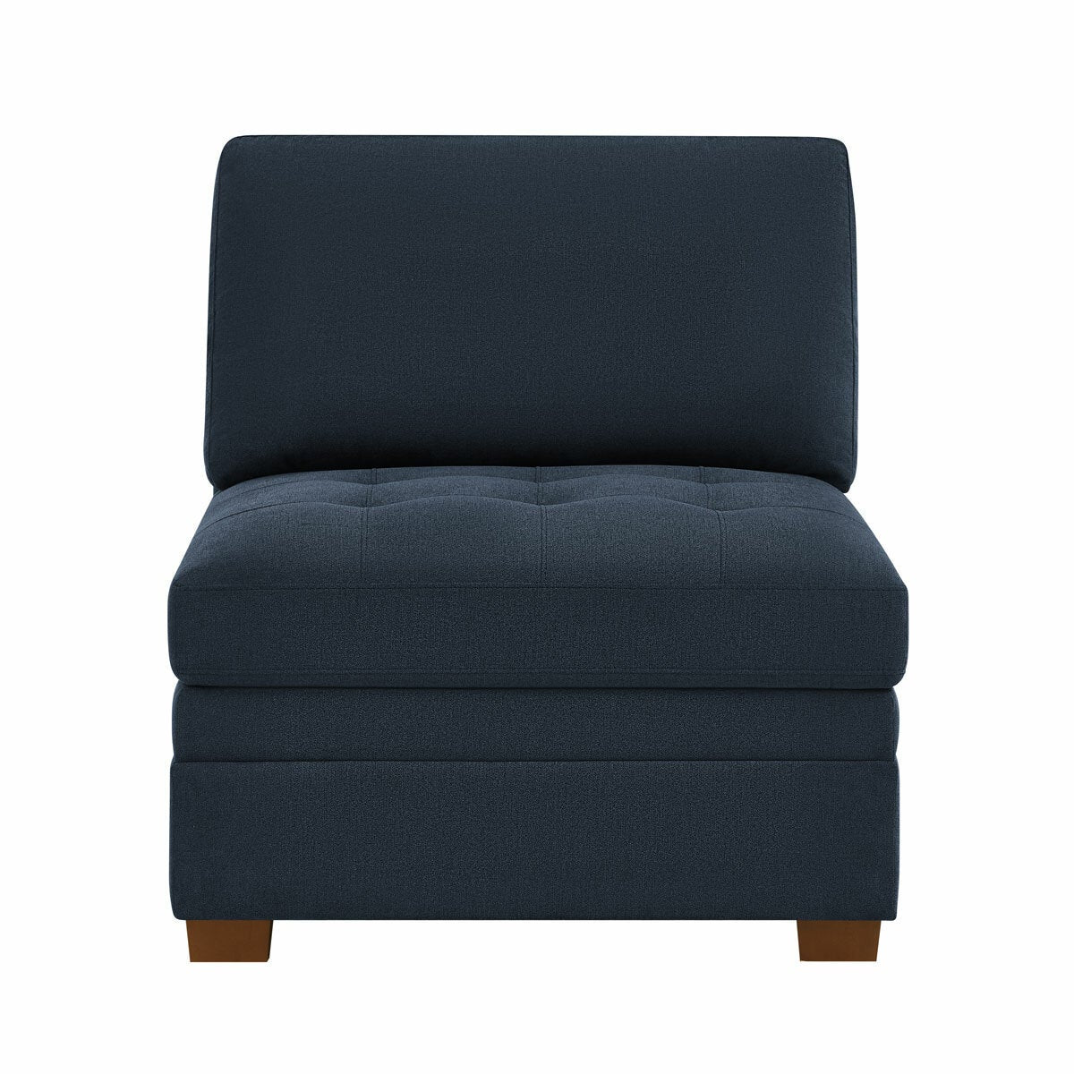 Tisdale blue armless chair – alternate view 5