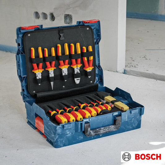 Bosch Professional 37-piece VDE insulated hand tool set with carry case