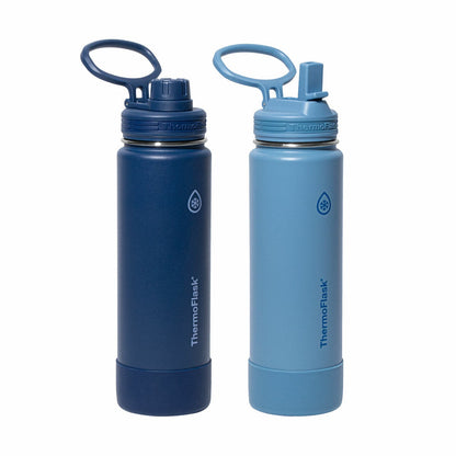 ThermoFlask Insulated Stainless Steel Water Bottle 710ml 2 Pack