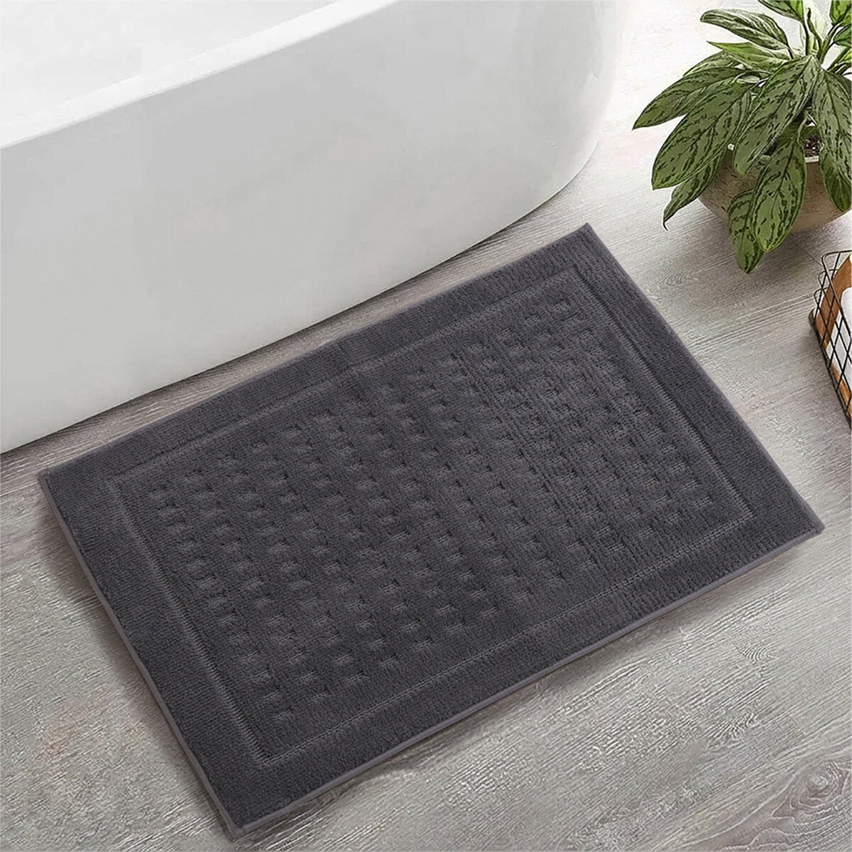 Whitley Willow knitted bath mat 60 x 91 cm