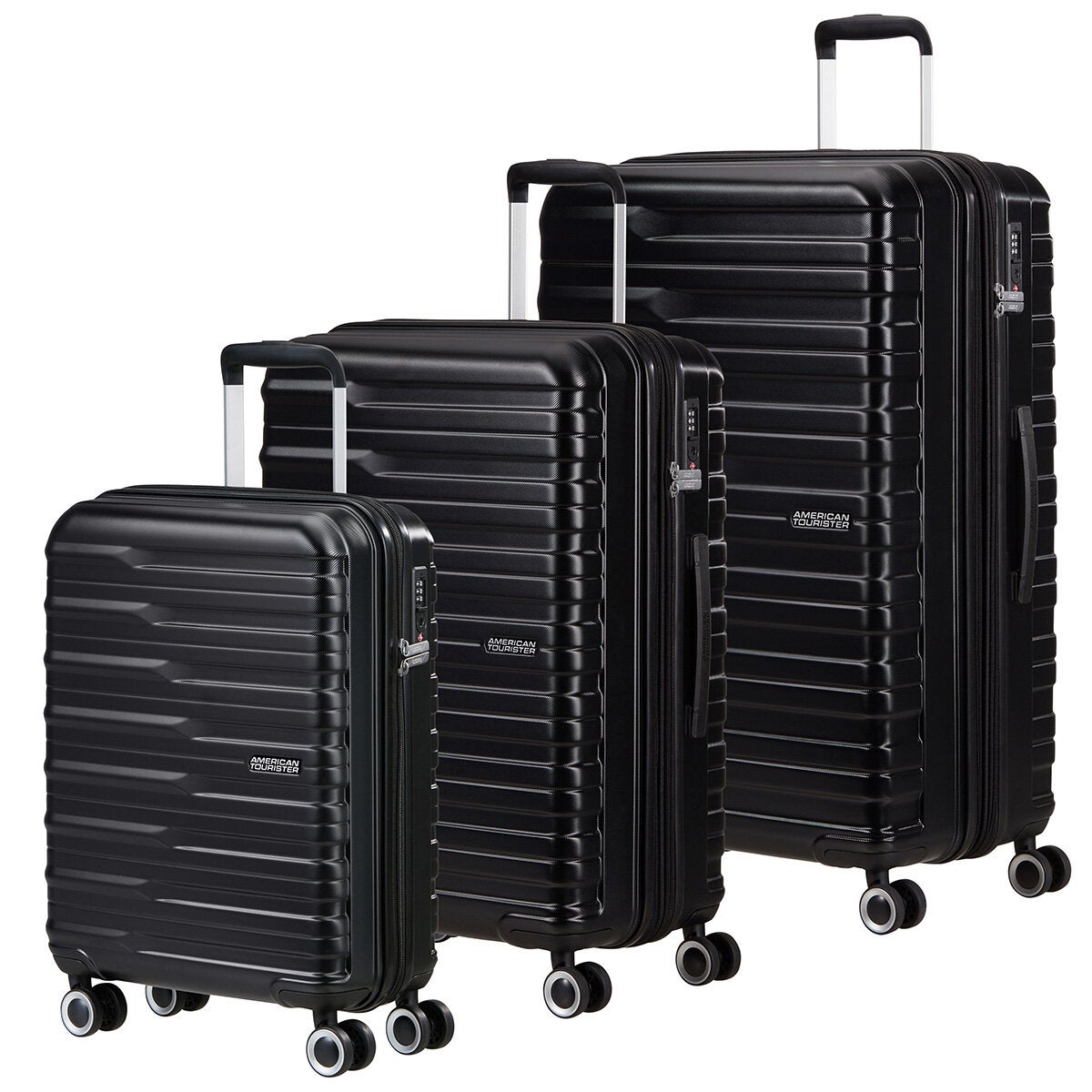 American Tourister PowerStack 3 piece hardside spinner luggage set