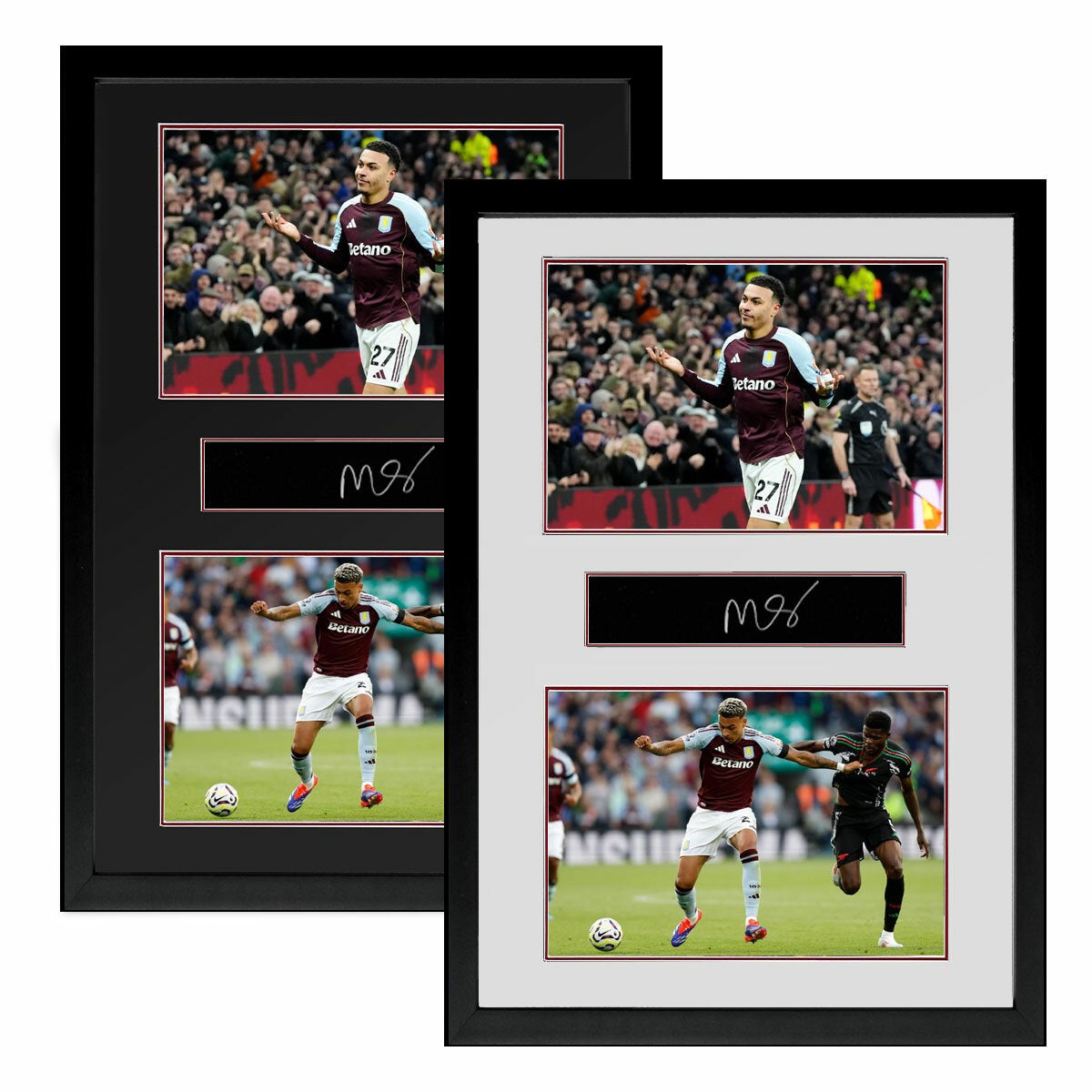 The Fan Cave Morgan Rogers signed framed Aston Villa plaque