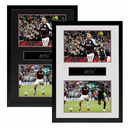 The Fan Cave Morgan Rogers signed framed Aston Villa plaque