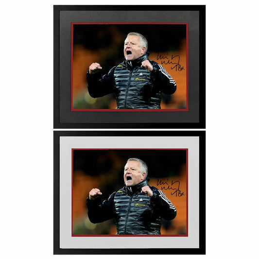 The Fan Cave Chris Wilder signed framed Sheffield United 16x12 image