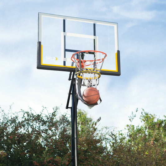 SKLZ Kick-Out basketball return system with rotating chute