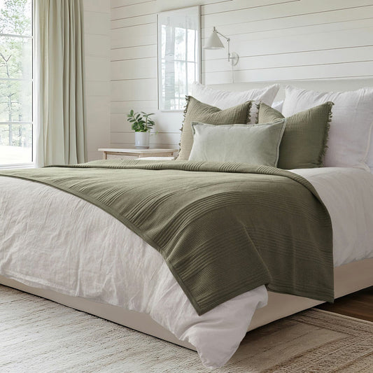 Safdie reversible cotton blend jersey blanket 224 x 234 cm