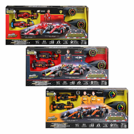 Maisto Tech 1:41 Formula Racing RC 2 pack with 48-piece track