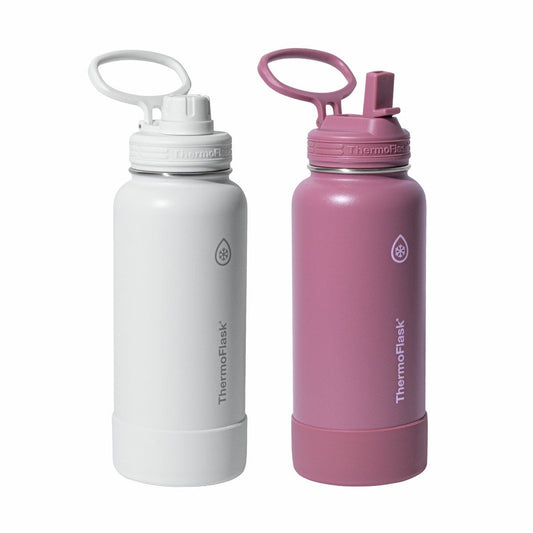 Thermoflask insulated stainless steel water bottles, 946ml, 2 pack