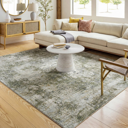 Livabliss Avellino green high pile rug