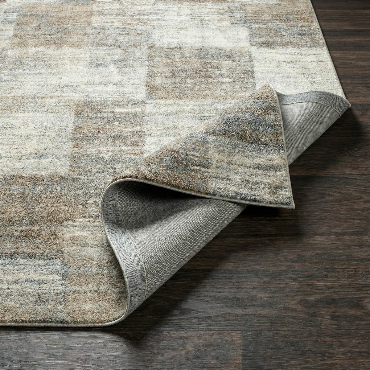 Livabliss Avellino grey check rug – alternate view 6