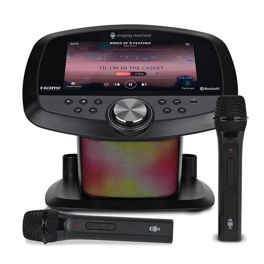 Singing Machine ISM9025 Wi-Fi karaoke system with 10" touchscreen