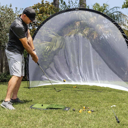 SKLZ Home Range Golf Driving Kit with 7 ft practice net
