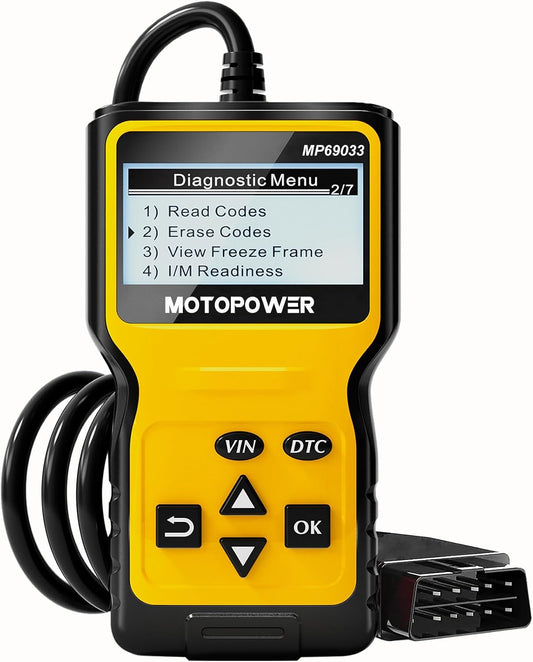 MOTOPOWER MP69033 OBD2 scanner code reader – front view