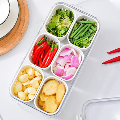 Divided Serving Tray with Lid Snackle Box Charcuterie Container Storage Organizer | Portable Food Storage & Snack Serving Box