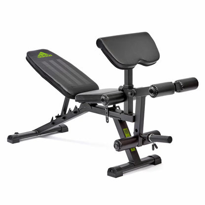 Adidas Performance FID Training Bench with flat incline decline positions for home strength training and full body workouts