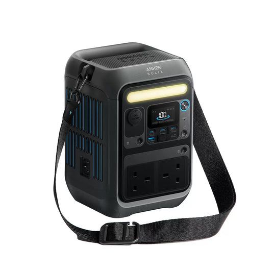 Anker Solix C300X AC portable power station for camping and emergency backup power