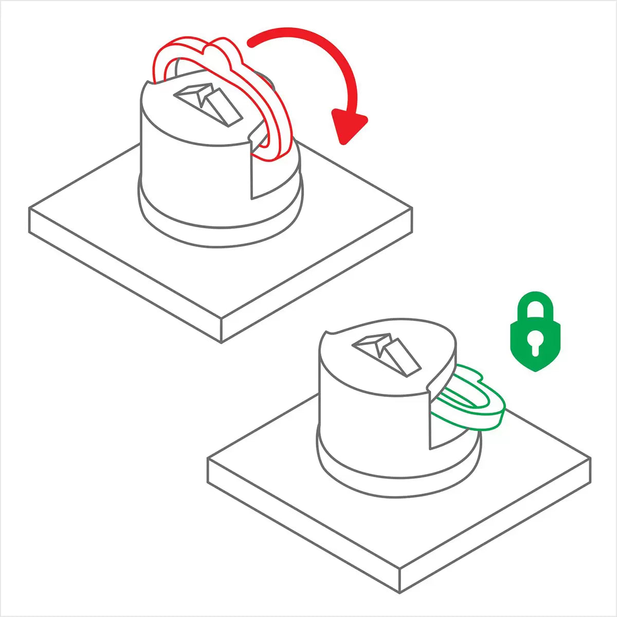 Two AnySharp Pro Metal Knife Sharpeners sitting on a clean, modern kitchen countertop.
