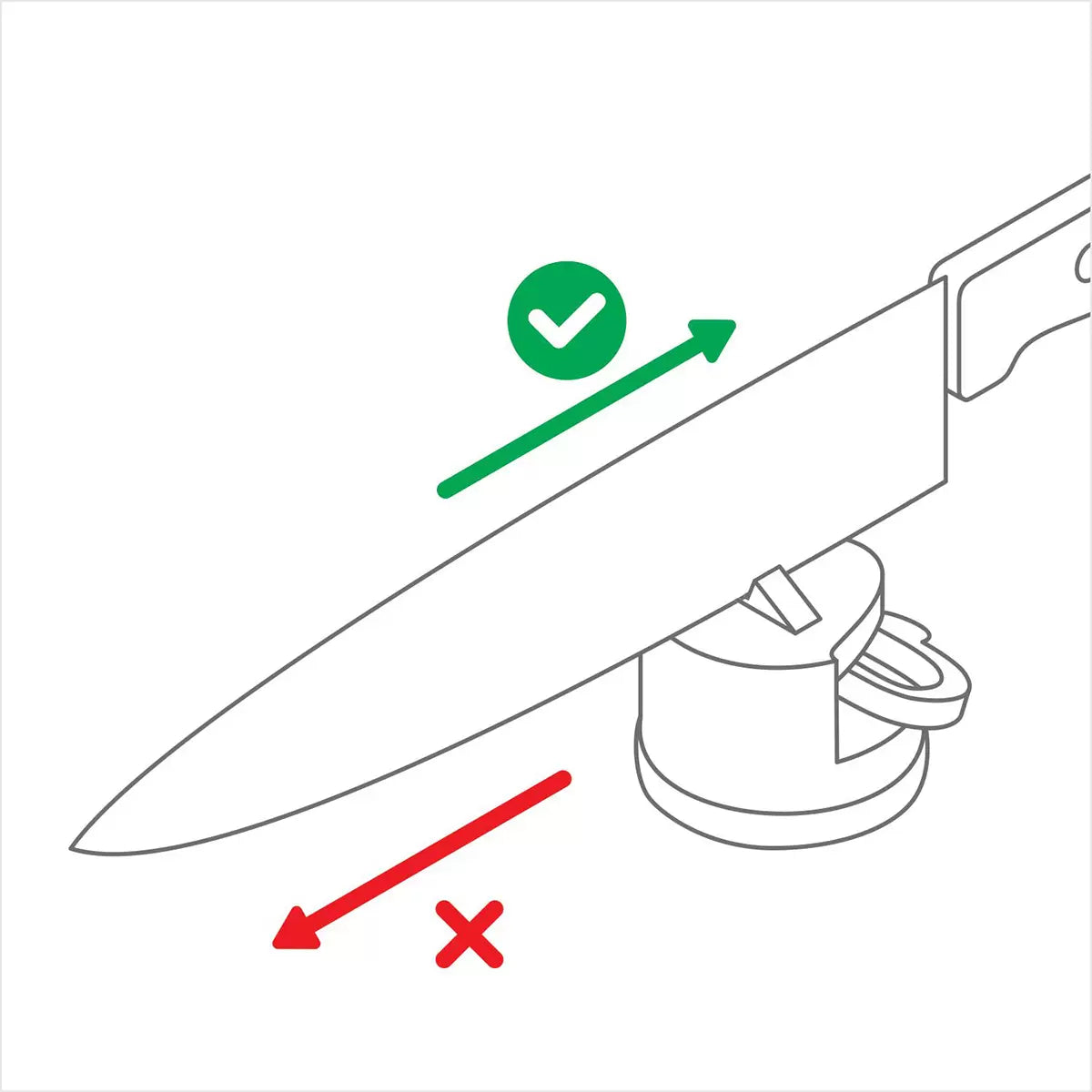 Two AnySharp Pro Metal Knife Sharpeners sitting on a clean, modern kitchen countertop.
