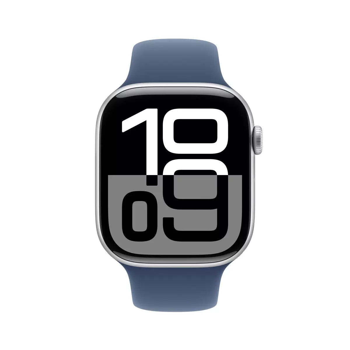Apple Watch Series 10 GPS and Cellular 46mm Silver Aluminium Case with Denim Sport Band for fitness tracking health monitoring and smart connectivity