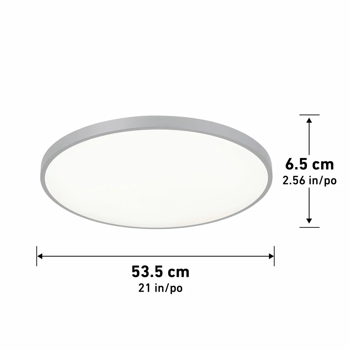 Artika Europa 21-inch flush mount LED ceiling light with remote control for modern home lighting