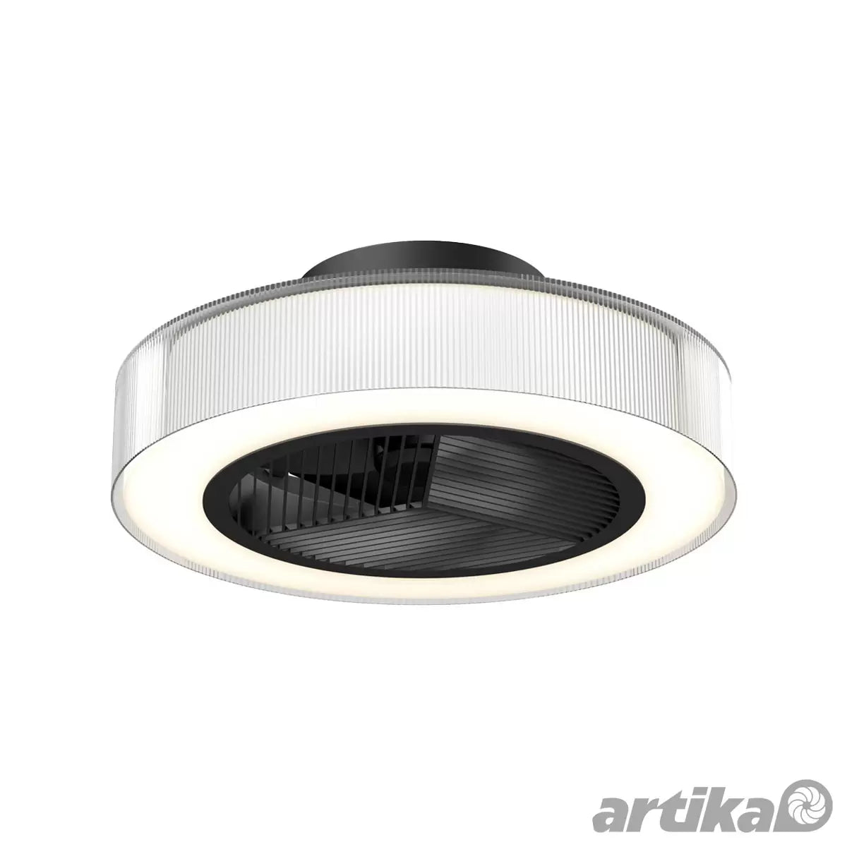 Artika Groove 20 51cm fan light with remote control for modern bedroom cooling and lighting