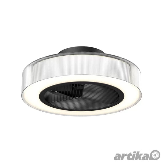 Artika Groove 20 51cm fan light with remote control for modern bedroom cooling and lighting