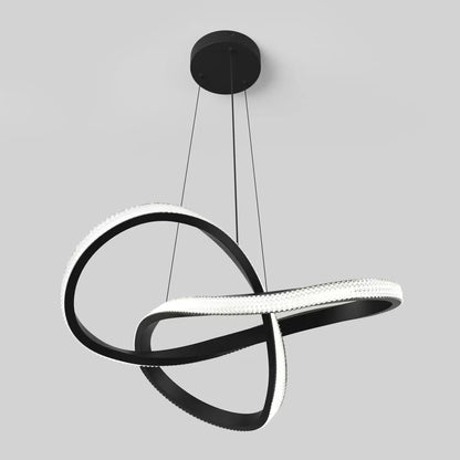 Artika Morgan black LED pendant light with modern contemporary design for kitchen and dining room lighting