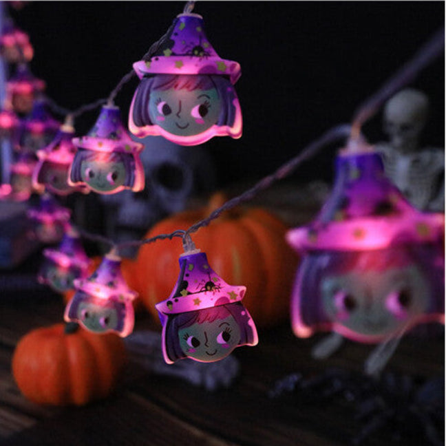 (A) 9.84 ft 20 LEDs Halloween Lights Party Decor