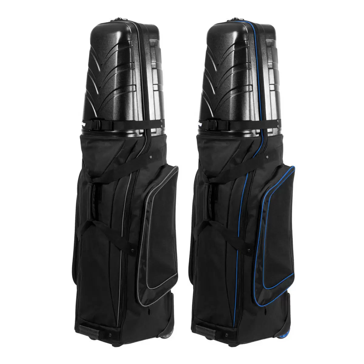 Hard top golf travel cover for club protection and transport