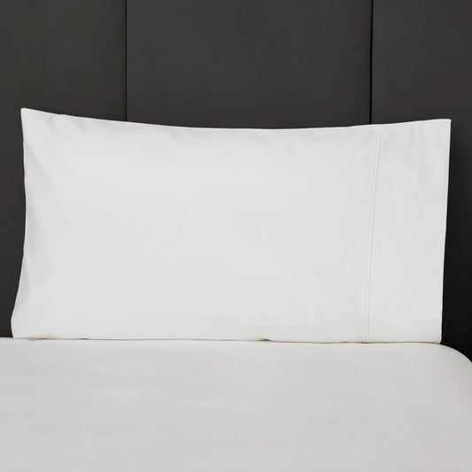 Belledorm 1200 thread count cotton white pillowcase pair luxury soft bedding for premium bedroom comfort