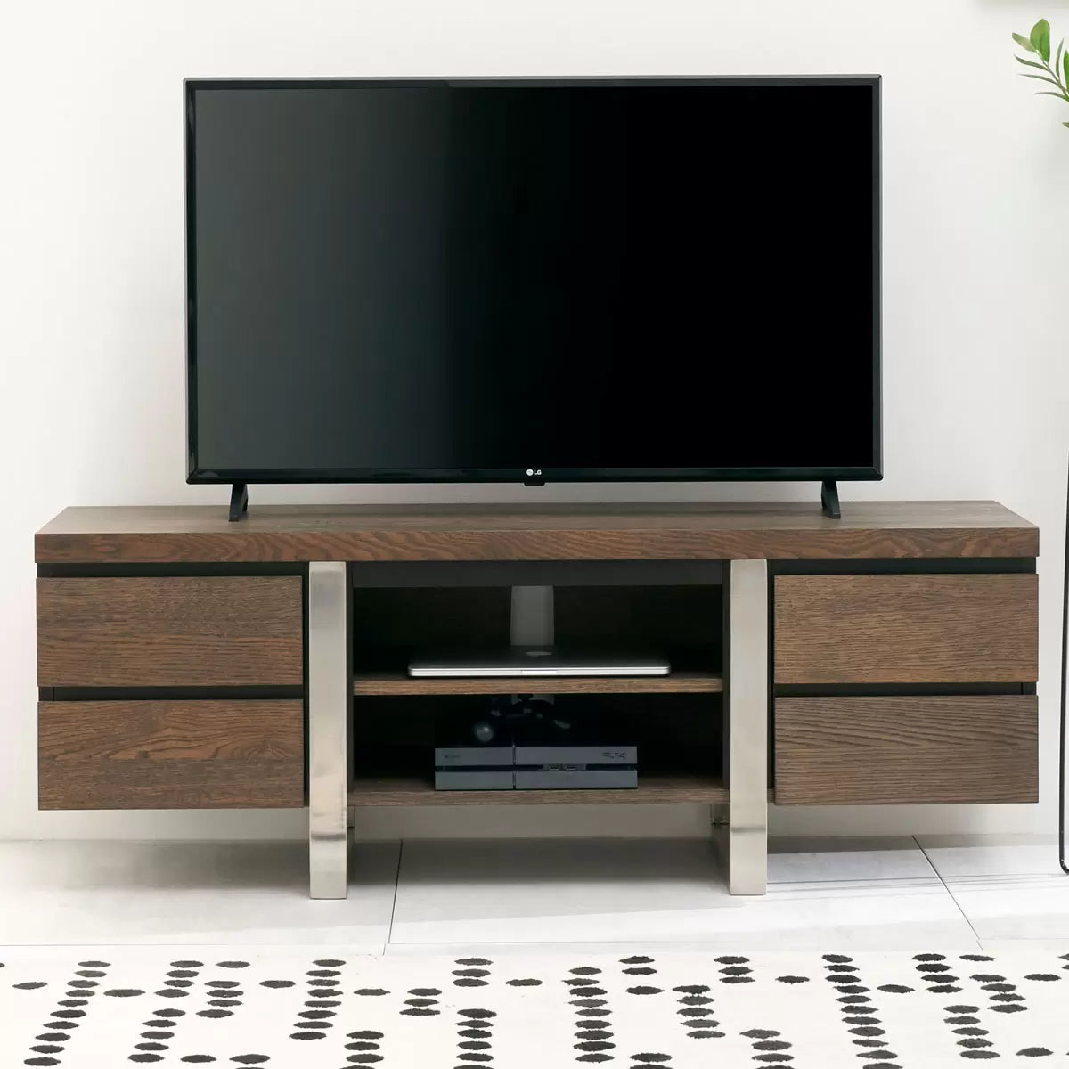 Bentley Designs Tivoli Dark Oak Entertainment Unit for TVs up to 55 inches with premium storage and elegant living room design.