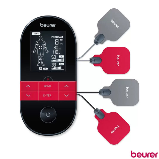 Beurer EM59 digital TENS EMS therapy device with heat function and digital controls