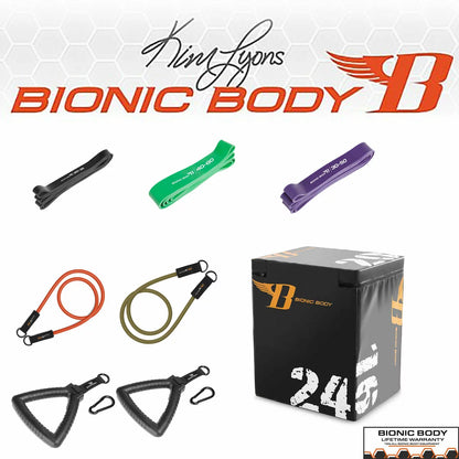 Bionic Body Resistance and Strength Kit with resistance bands for full-body strength training, muscle toning, and home workouts